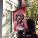 Wirehaired Pointing Griffon My Valentine House Flag Wirehaired Pointing Griffon My Valentine House Flag