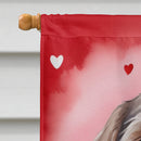 Wirehaired Pointing Griffon My Valentine House Flag Wirehaired Pointing Griffon My Valentine House Flag