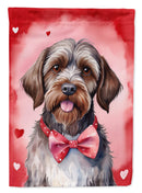 Wirehaired Pointing Griffon My Valentine House Flag Wirehaired Pointing Griffon My Valentine House Flag