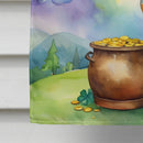 Bluetick Coonhound St Patrick's Day House Flag Bluetick Coonhound St Patrick's Day House Flag