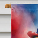 Bluetick Coonhound Patriotic American House Flag Bluetick Coonhound Patriotic American House Flag