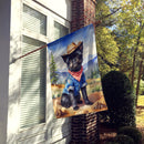 Affenpinscher Cowboy Welcome House Flag Affenpinscher Cowboy Welcome House Flag