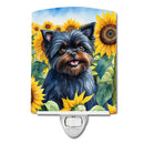 Affenpinscher in Sunflowers Ceramic Night Light Affenpinscher in Sunflowers Ceramic Night Light