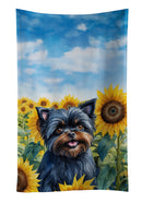 Affenpinscher in Sunflowers Kitchen Towel Affenpinscher in Sunflowers Kitchen Towel