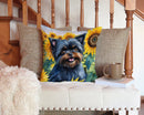 Affenpinscher in Sunflowers Throw Pillow - 14x14 Decorative Pillow β Art for Your Home & Patio Affenpinscher in Sunflowers Throw Pillow - 14x14 Decorative Pillow β Art for Your Home & Patio