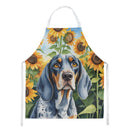 Bluetick Coonhound in Sunflowers Apron β Artist-Designed Kitchen, BBQ & Craft Apron Bluetick Coonhound in Sunflowers Apron β Artist-Designed Kitchen, BBQ & Craft Apron