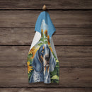 Bluetick Coonhound in Sunflowers Kitchen Towel Bluetick Coonhound in Sunflowers Kitchen Towel