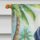Bluetick Coonhound Luau House Flag Bluetick Coonhound Luau House Flag