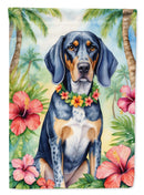 Bluetick Coonhound Luau House Flag Bluetick Coonhound Luau House Flag