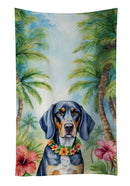 Bluetick Coonhound Luau Kitchen Towel Bluetick Coonhound Luau Kitchen Towel