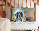 Bluetick Coonhound Luau Throw Pillow - 14x14 Decorative Pillow β Art for Your Home & Patio Bluetick Coonhound Luau Throw Pillow - 14x14 Decorative Pillow β Art for Your Home & Patio