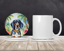 Bluetick Coonhound Luau Large Sandstone Coasters Pack of 4 Bluetick Coonhound Luau Large Sandstone Coasters Pack of 4
