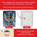 Bluetick Coonhound My Angel Porcelain Ornament Bluetick Coonhound My Angel Porcelain Ornament