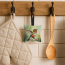 Allens Hummingbird Hanging Square Fabric Ornament 3.5 × 3.5 Allens Hummingbird Hanging Square Fabric Ornament 3.5 × 3.5