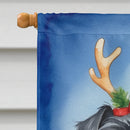 Affenpinscher Christmas Reindeer House Flag Affenpinscher Christmas Reindeer House Flag