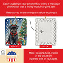 Affenpinscher Christmas Reindeer Porcelain Ornament Affenpinscher Christmas Reindeer Porcelain Ornament