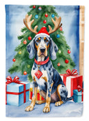 Bluetick Coonhound Christmas Reindeer House Flag Bluetick Coonhound Christmas Reindeer House Flag
