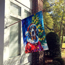 Bluetick Coonhound Christmas House Flag Bluetick Coonhound Christmas House Flag