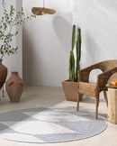 Stephan Blue & Cream Outdoor Rug Stephan Blue & Cream Outdoor Rug