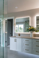 Zeek 36"x36" Backlit LED Square Bathroom Wall Mirror MA3636 Zeek 36"x36" Backlit LED Square Bathroom Wall Mirror MA3636