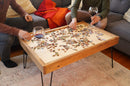 Rustic Puzzle Coffee Table with removable glass top - includes 2 hidden drawers - 24x36" Rustic Puzzle Coffee Table with removable glass top - includes 2 hidden drawers - 24x36"