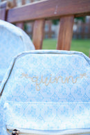 Blue Toile Backpack Blue Toile Backpack