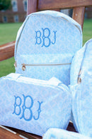 Blue Toile Backpack Blue Toile Backpack