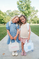 Blue Toile Backpack Blue Toile Backpack