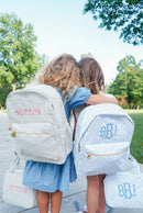 Blue Toile Backpack Blue Toile Backpack