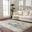 Brend Blue Medallion Area Rug - Clearance Brend Blue Medallion Area Rug - Clearance