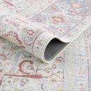 Cream Rust Leeston Washable Rug - Clearance Cream Rust Leeston Washable Rug - Clearance