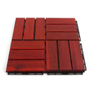 Clay Checkered Wood Deck Tiles Clay Checkered Wood Deck Tiles