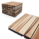 Natural Acacia Straight Deck Tiles Natural Acacia Straight Deck Tiles