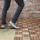 Oiled Acacia Checkered Deck Tiles Oiled Acacia Checkered Deck Tiles