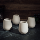 Unbreakable Silicone Stemless Wine Glassware | Set of 4 | Reusable & Shatterproof Tumbler Drinkware for Wine, Water, Cocktails, Champagne Glass for Parties, Camping, Beaches, Boats - (White) Unbreakable Silicone Stemless Wine Glassware | Set of 4 | Reusable & Shatterproof Tumbler Drinkware for Wine, Water, Cocktails, Champagne Glass for Parties, Camping, Beaches, Boats - (White)