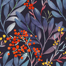 Dark Blue Floral Wallpaper Dark Blue Floral Wallpaper