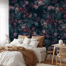 Dark Background Pink Flower Wallpaper - Moody Wallpaper Dark Background Pink Flower Wallpaper - Moody Wallpaper