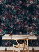 Dark Background Pink Flower Wallpaper - Moody Wallpaper Dark Background Pink Flower Wallpaper - Moody Wallpaper