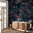 Dark Background Pink Flower Wallpaper - Moody Wallpaper Dark Background Pink Flower Wallpaper - Moody Wallpaper