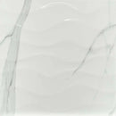 MSI Dymo Statuary Wavy White Glossy Ceramic Wall Tile 12x24 MSI Dymo Statuary Wavy White Glossy Ceramic Wall Tile 12x24