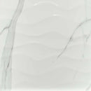 MSI Dymo Statuary Wavy White Glossy Ceramic Wall Tile 12x24 MSI Dymo Statuary Wavy White Glossy Ceramic Wall Tile 12x24