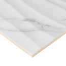 MSI Dymo Statuary Wavy White Glossy Ceramic Wall Tile 12x24 MSI Dymo Statuary Wavy White Glossy Ceramic Wall Tile 12x24