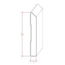 EWBB15 Beveled Edge Baseboard 5-1/4" Tall x 11/16" Moulding Unfinished EWBB15 Beveled Edge Baseboard 5-1/4" Tall x 11/16" Moulding Unfinished