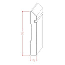EWBB20 Bevel Groove 5-1/4" Tall x 11/16" Baseboard Moulding Unfinished EWBB20 Bevel Groove 5-1/4" Tall x 11/16" Baseboard Moulding Unfinished