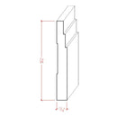 EWBB29 Contemporary Stepped 5-1/4" Tall x 11/16" Baseboard Unfinished EWBB29 Contemporary Stepped 5-1/4" Tall x 11/16" Baseboard Unfinished