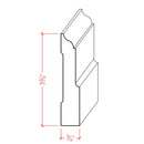 EWBB31 Colonial 3-3/4" Tall x 3/4" Baseboard Moulding. Unfinished EWBB31 Colonial 3-3/4" Tall x 3/4" Baseboard Moulding. Unfinished