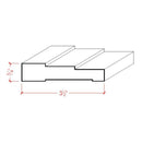 EWCA35 Contemporary 3-1/2" wide x 3/4" Stepped Casing. Unfinished Trim EWCA35 Contemporary 3-1/2" wide x 3/4" Stepped Casing. Unfinished Trim