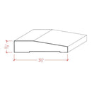 EWCA42 Contemporary 3-1/2" wide x 3/4" Beveled Casing. Unfinished Trim EWCA42 Contemporary 3-1/2" wide x 3/4" Beveled Casing. Unfinished Trim