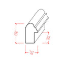 EWCB13 Casing Back Band 1-3/8" Tall x 7/8" Trim Moulding. Unfinished EWCB13 Casing Back Band 1-3/8" Tall x 7/8" Trim Moulding. Unfinished