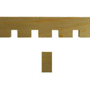 EWCD93 Dentil Moulding 1-5/8" High x 5/8" Trim. Unfinished EWCD93 Dentil Moulding 1-5/8" High x 5/8" Trim. Unfinished